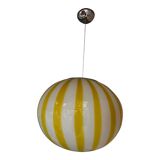 Italian Glass Swirling Multicolors Pendant Sphere