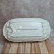 Rectangular plate in slipware decorated with fruits – signed Pw – 40 cm
