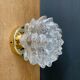 Vintage glass globe wall lamp in the shape of a flower