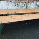 Pair of vintage community folding benches