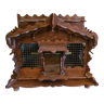 Cage à oiseaux, antique faite à la main français en bois, début du XXème siècle