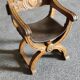 Armchair called Dagobert in wood and leather
