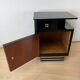 Art Deco Bedside Cabinets in Black Lacquer & Chrome, France, 1930, Set of 2