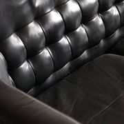 Canapé Arne Halvorsen '2010' en cuir noir, Norvège, années 1960.
