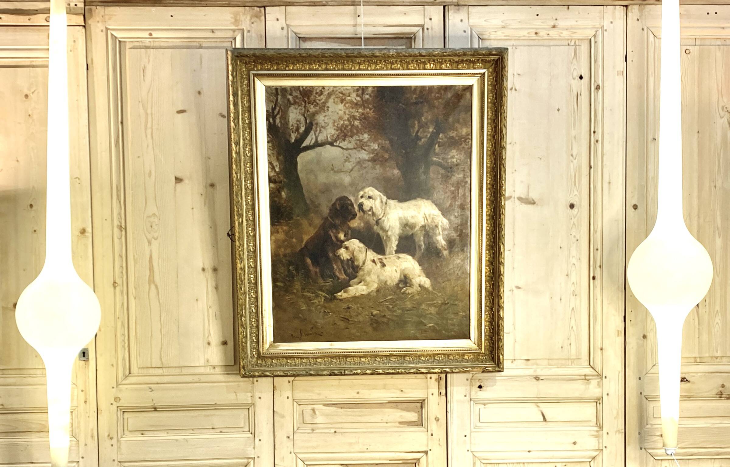 Henry Schouten (1864-1927) Hunting Dogs at Rest -