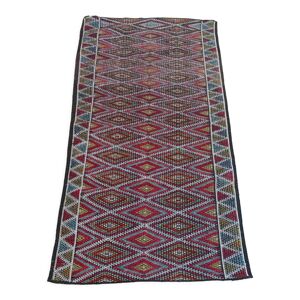 Tapis kilim à motifs - losanges