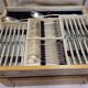 Cutlery set 170 pieces in chrome metal Goldsmith Chrysalia