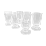 6 crystal glasses 1970s