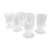 6 crystal glasses 1970s