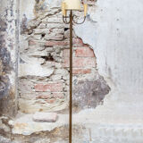 Floor lamp in brass and lacquered aluminum Italia Anni '50