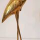 Pair of herons in brass