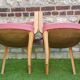 Fauteuils bridge moustache 1950
