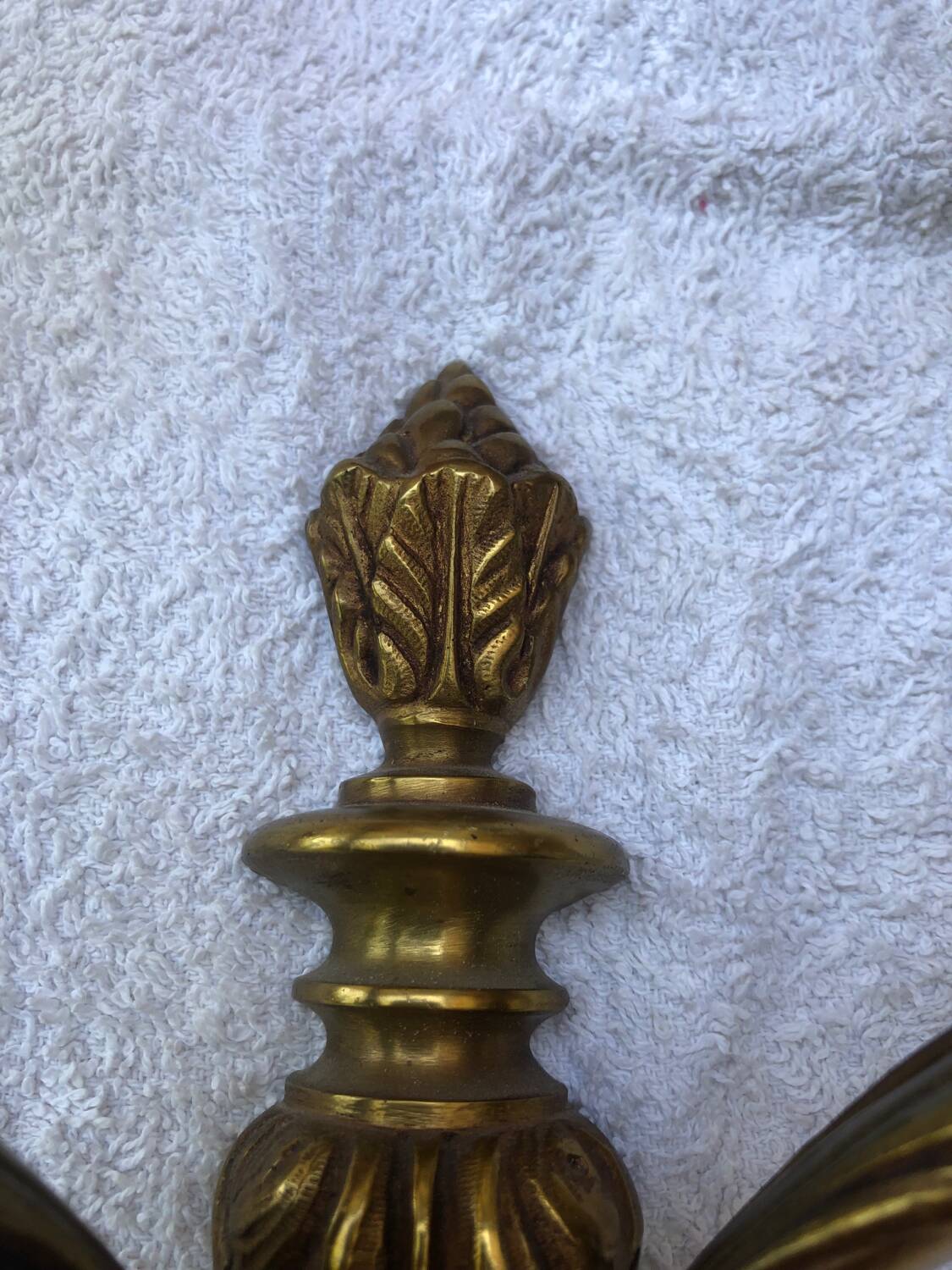 Pair of Louis XVI style bronze wall lights