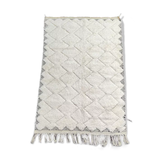 Tapis berbere zigzag blanc 170x250 cm