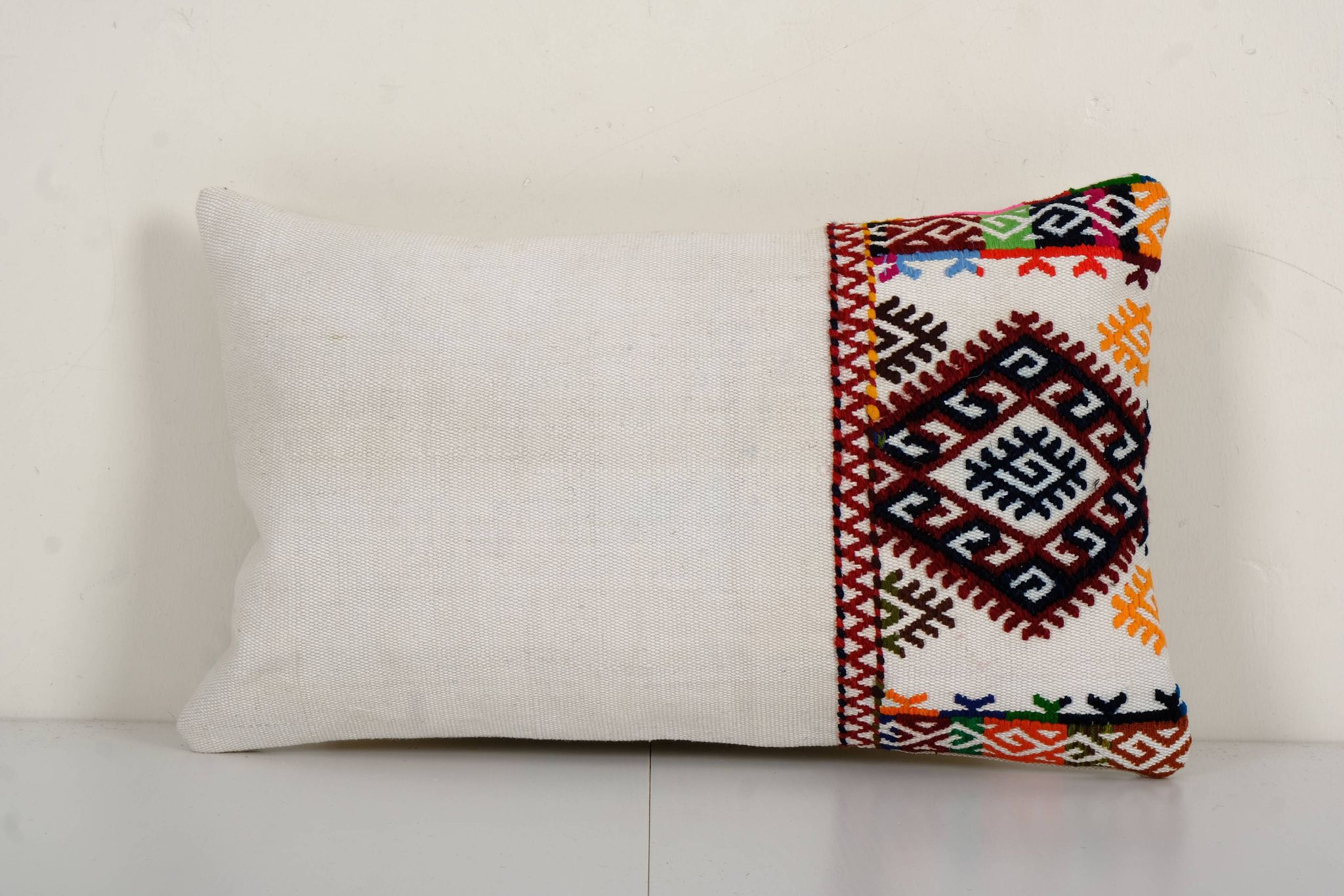 Turkish Kilim Pillow, Anatolian Jajim Needlepoint Pillow, Boho Couch Pillow, Kilim Cushion Cover