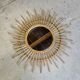 Round rattan mirror 1970