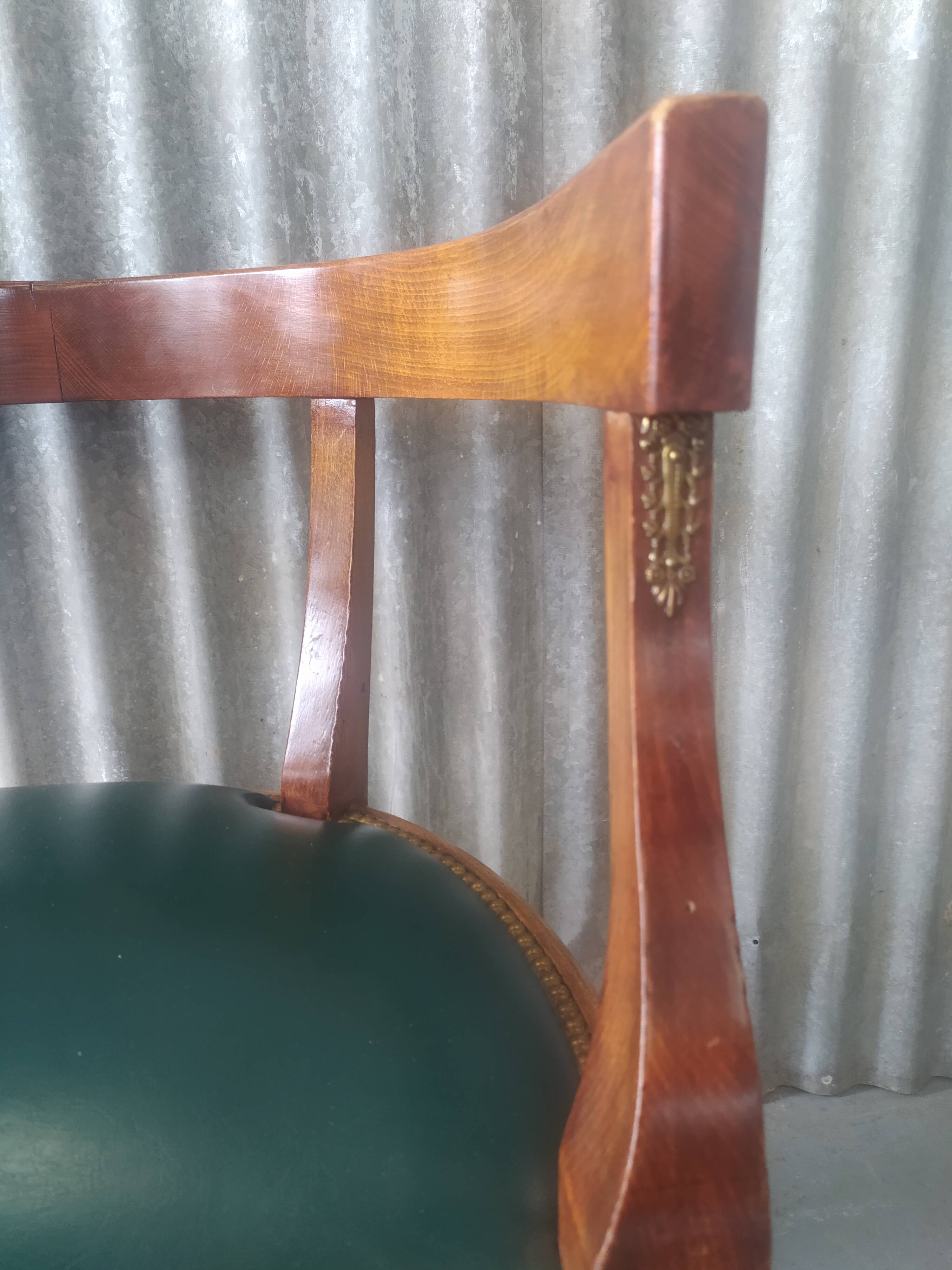 Office and his empire chair back from Egypt