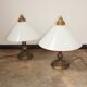 A pair of bedside lamps from the 1970s