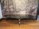 Table basse ovale 1970 verre fumé