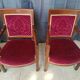 Suite de 4 fauteuils Directoire en acajou