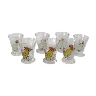 Suite of 7 glasses at Shot Tapio Wirkkala
