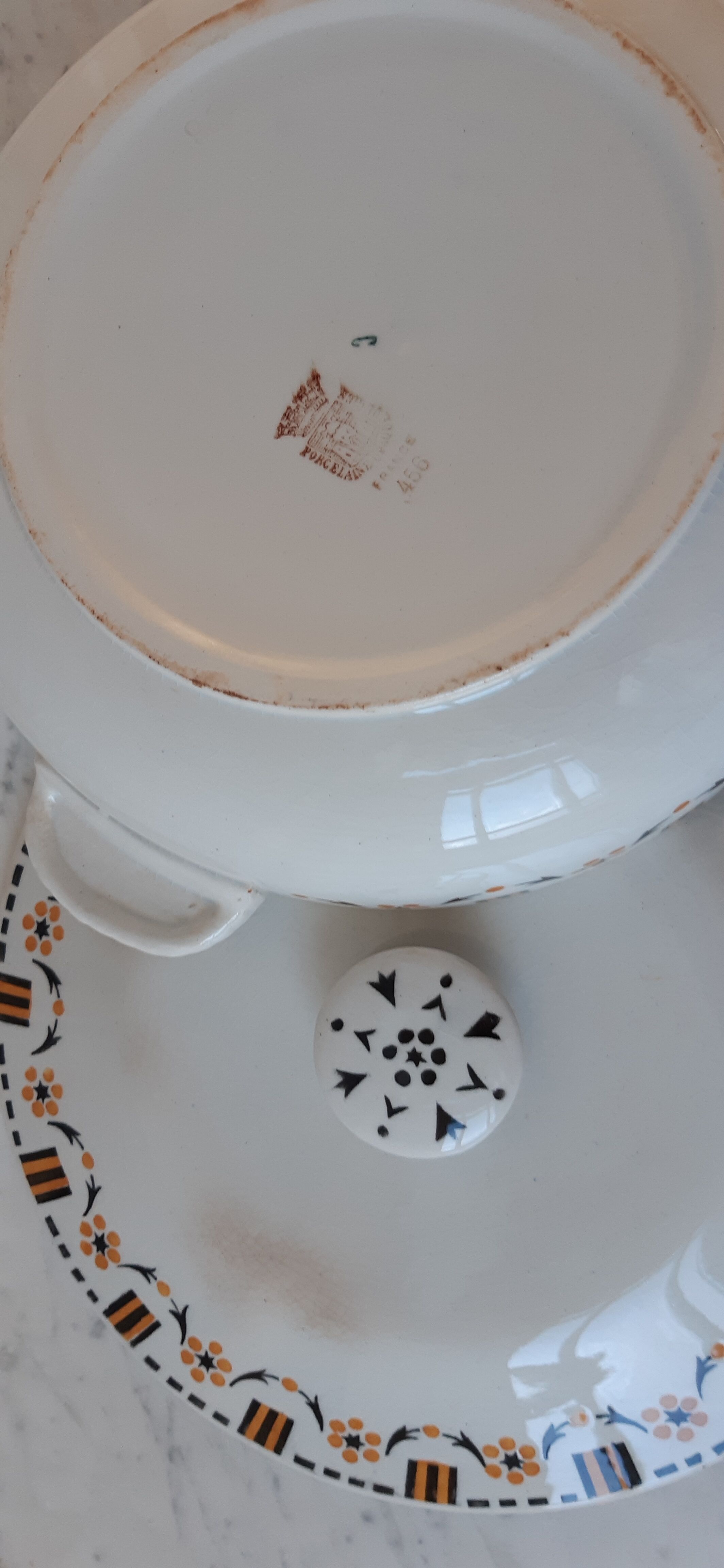 Small tureen Gien twentieth century