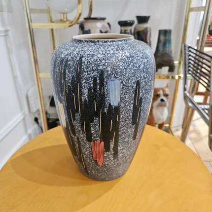 Large ceramic vase Scheurich abstract decor - 1960s