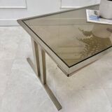 Table basse verre fumé