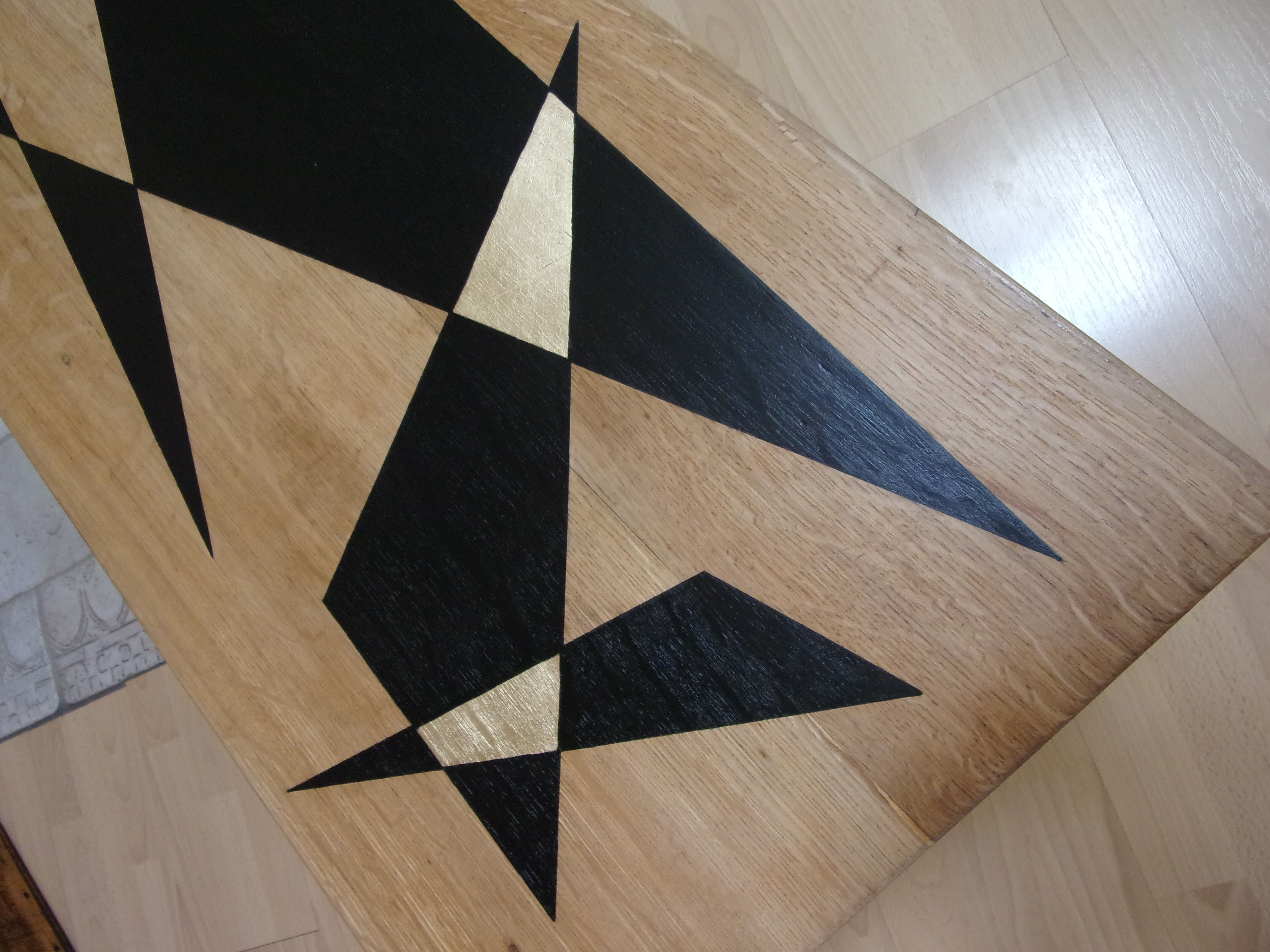 Light solid oak coffee table