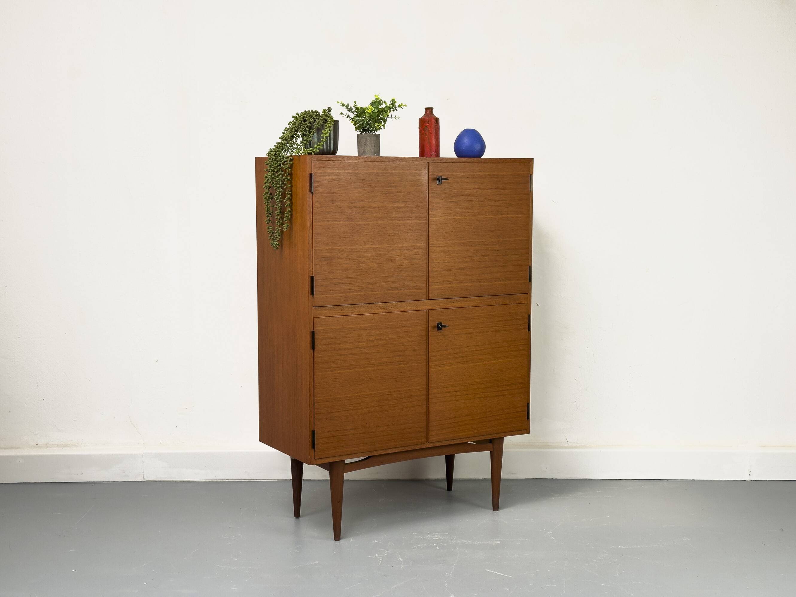 Mid-Century Teak Highboard Cabinet, 1963