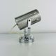 Aluminor wall light, brushed aluminium and chrome, 1960s.