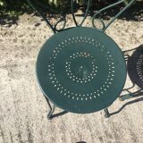 Lot de 2 chaises en fer forgé