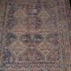 Tapis Persan Chiraz, Tribus Nomades Khamseh, 172x198cm - Fin XIX ème