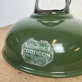 Industrial Green Enamel Factory Pendant Lamp from Coolicon, 1950s