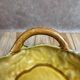 Small basket dish in Sarreguemines slipware Glycine 4771 vintage