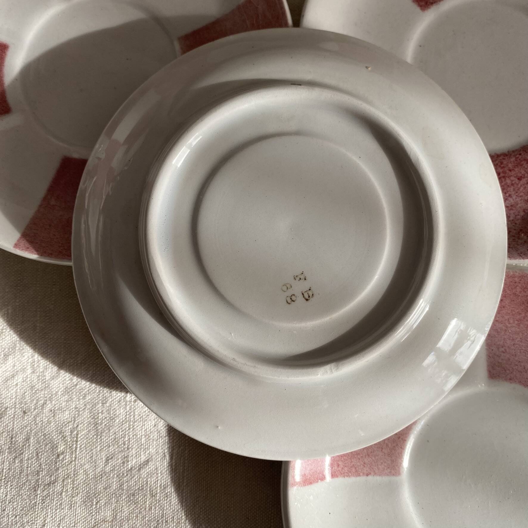 Cups and saucers from the 1960s.