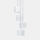 Scandinavian pendant lamp by Shogo Suzuki for Stockmann Orno, 1960s – set of 4 cube lamps