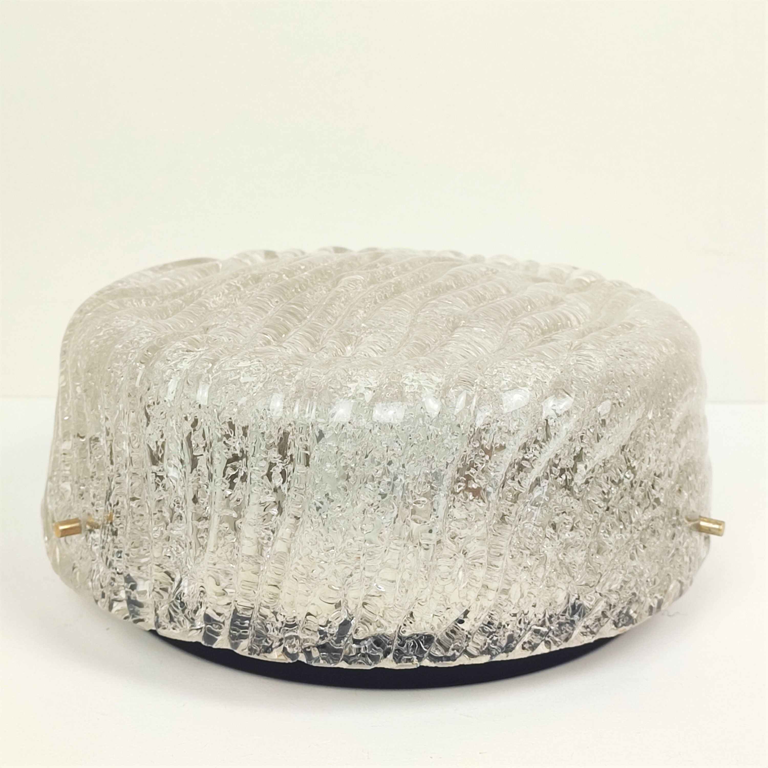60' glazed glass ceiling lamp/wall lamp