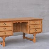 Oak danish mid-century desk
