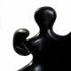 20th Century Paul Covaci Sculptural Black Solid Wood Romanian 1980s Armchair