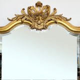Large gilt mirror from the 19th century in the LOUIS XV style