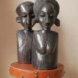 Statuettes vintage en bois sculpté