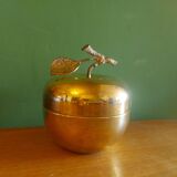 Apple-shaped brass tidy