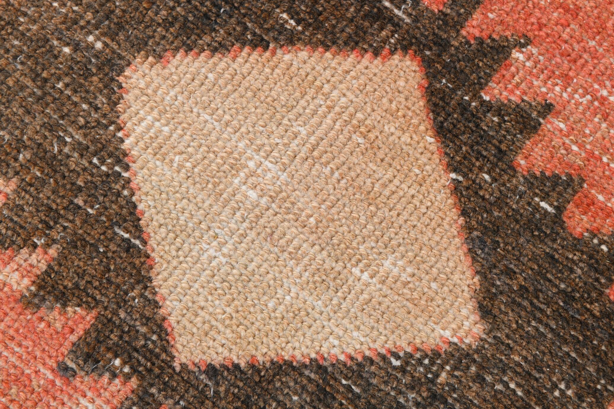 Vintage Pale Red Oriental Persian Runner Rug, 84x389Cm