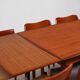 Table à manger extensible en teck par Wiesner & Hager, Autriche