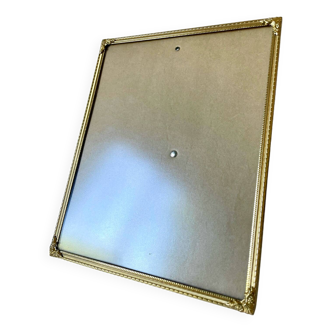 Cadre photo vintage en métal doré 25 cm x 20,5 cm