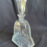 Vintage decanter with rectangular cap, flared shape