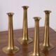 Set of 4 Hans Bølling Brass Candlesticks for Torben Ørskov, Denmark 1950s