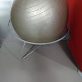 Italian modern bordeaux red ball chair San Siro designed by Fabrizio Ballardini, 1995