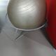 Italian modern bordeaux red ball chair San Siro designed by Fabrizio Ballardini, 1995